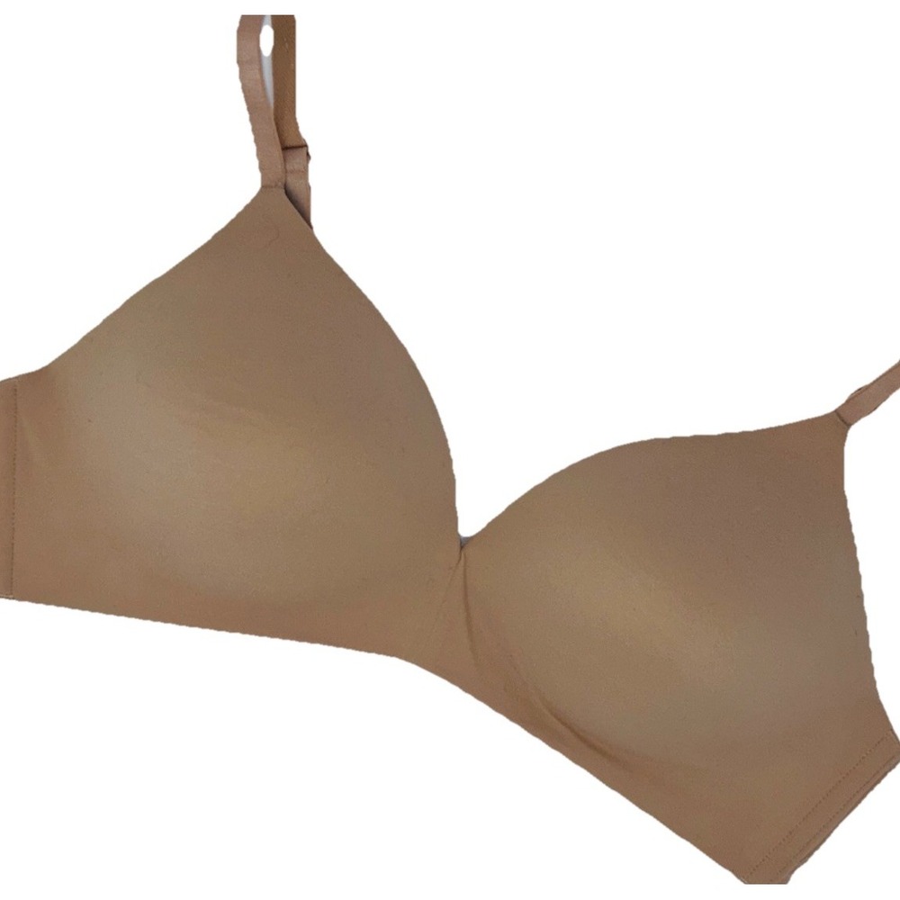 Ambrielle SUPER SOFT T-Shirt Bra 38B Tan Beige Wire Free Excellent Condition